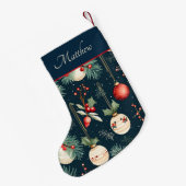  Ornamenten en dennen Kleine Kerstsok (Achterkant (Hangend))