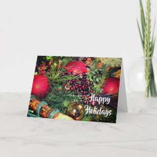 Ornamenten en kerstfeestdagen Kaart