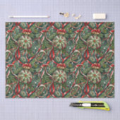 Ornamenten in het Tree & Satin lint Tissuepapier (Craft)