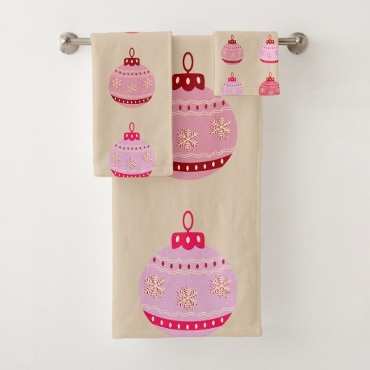 Ornamenten Kerst Bad Handdoek (Insitu)