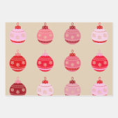  Ornamenten Kerst Inpakpapier Vel (Voorkant 2)