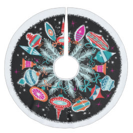 Ornamenten met zwarte achtergrond Kerstboom Rok