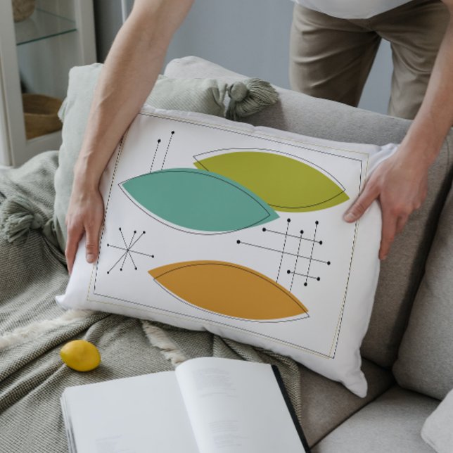 Ornamenten Mid Century Modern decoratief kussen (Creator heeft geüpload)