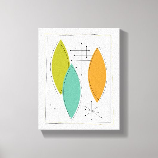 Ornamenten Midden-eeuws Modern Verpakt Canvas (Voorkant)