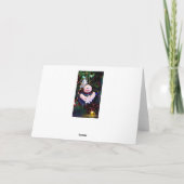 Ornamenten op een Kaart met kerstbomen (Achterkant)