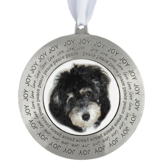 Ornamenten Rond Pewter Ornament (Voorkant)