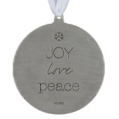 Ornamenten Rond Pewter Ornament (Achterkant)