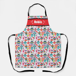  Ornamenten Schattige Kerst Schort - Custom