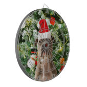 Ornamenten Snowman met Pitbull Dog Dartbord (Voorkant Links)