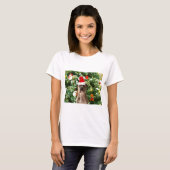 Ornamenten Snowman met Pitbull Dog T-shirt (Voorkant volledig)
