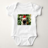 Ornamenten Snowman met Pug Puppy Dog Romper (Voorkant)