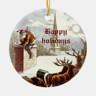  ornamenten van de Santa Claus Reindeer Sleigh