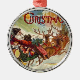 ornamenten van de Santa Claus Reindeer Sleigh