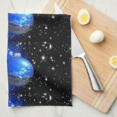 ornamenten voor de kerstavond van de kerst theedoek (Quarter Fold)