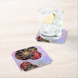 Ornamenten voor kerstbal kartonnen onderzetters