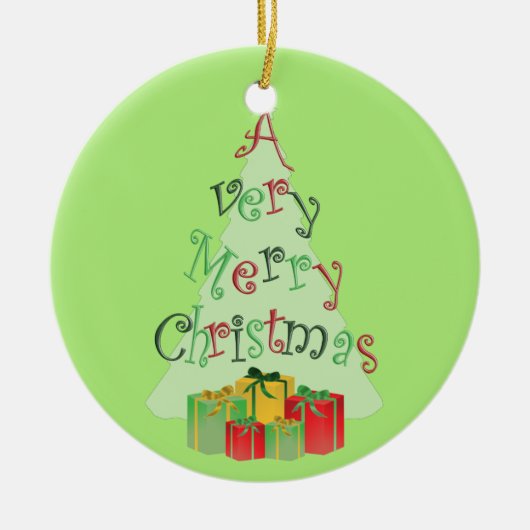 Ornamenten voor vrolijke kerstbomen (Voorkant)