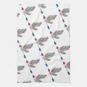 ornamentievrije veren hangen met boho-stijl theedoek (Verticaal)