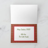 ORNAMENTS PLIÉ Écriture Carte de Noël (Intérieur)