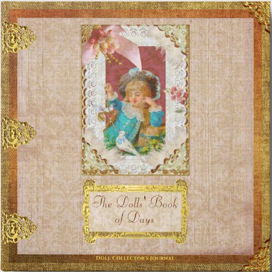 Ornate Antique Doll Collector's Foil Journal