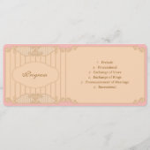 Ornate Art Nouveau Wedding Programma (Voorkant)
