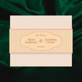 Ornate Art Nouveau Wedding Uitnodigingen Wikkel