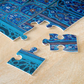 Ornate Blue Mosque Interior Jigsaw Puzzle (Côté)