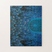Ornate Blue Mosque Interior Jigsaw Puzzle (Vertical)