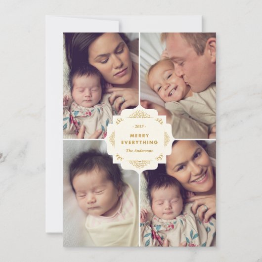 ORNATE COLLAGE | CARTE PHOTO VACANCES (Devant)