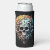 Ornate Cosmic Skull Gothic Baroque Mandala (Seltzer Achterkant)