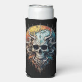 Ornate Cosmic Skull Gothic Baroque Mandala (Seltzer Voorkant)