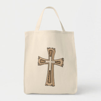 Ornate Cross Crest Tote Bag