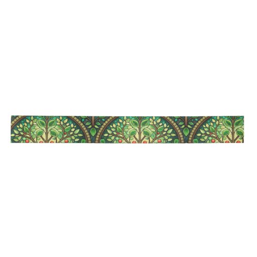 Ornate design featuring green and gold symmetrical lint (Voorkant)