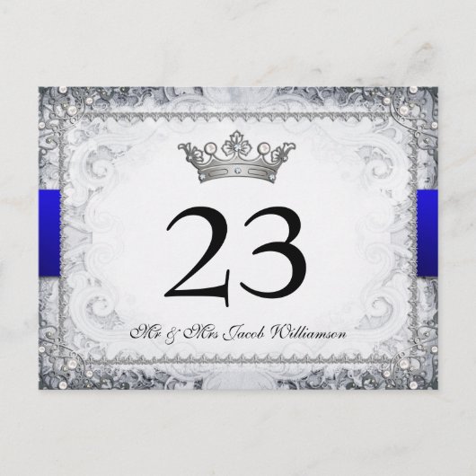 Ornate Fairytale Mariage Tableau Numéro Cartes (Devant)