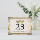 Ornate Fairytale Mariage Tableau Numéro Cartes (Debout devant)