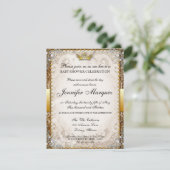 Ornate Fairytale Storybook Baby shower Invitation (Debout devant)