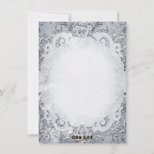 Ornate Fairytale Storybook Faire-part de mariage G (Dos)