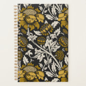 Ornate floral pattern with large gold flowers (Devant)
