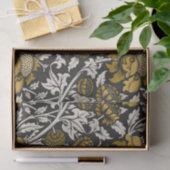 Ornate floral pattern with large gold flowers  tissuepapier (Geschenk)