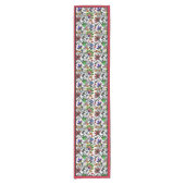 Ornate floral short table runner korte tafelloper (Voorkant)