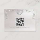 Ornate Frame & Heart - Red/Silver Informatiekaartje (Achterkant)