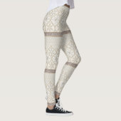Ornate Geometric Floral Tile Pattern (2) Leggings (Rechts)