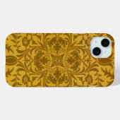 Ornate gold floral pattern with symmetrical Case-Mate iPhone case (Achterkant (horizontaal))