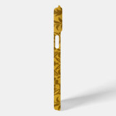 Ornate gold floral pattern with symmetrical Case-Mate iPhone case (Achterkant / Rechts)