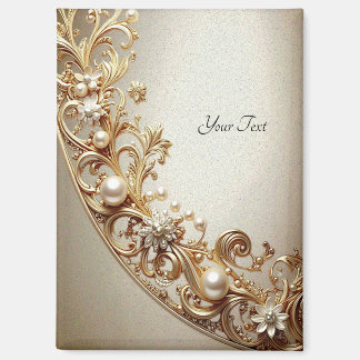 Ornate Gold Flourish Magnet