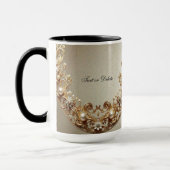 Ornate Gold Flourish Mug (Gauche)