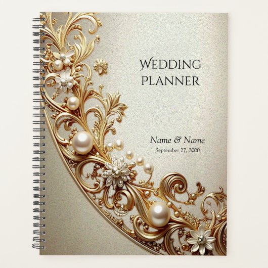 Ornate Gold Flourish Planner (Voorkant)