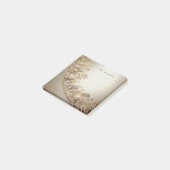 Ornate Gold Flourish Post it Notes (Schuin)