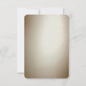 Ornate Gold Flourish RSVP Card (Dos)