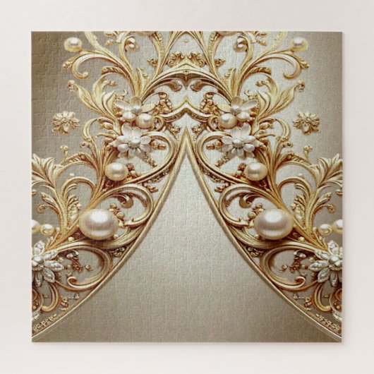 Ornate Gold Jigsaw Puzzle (Vertical)