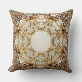 Ornate Gold Throw Pillow Kussen